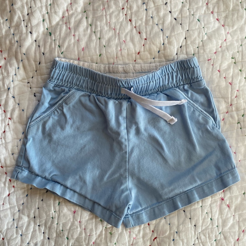 Cadets Light Blue Elastic Waist Shorts 3/4